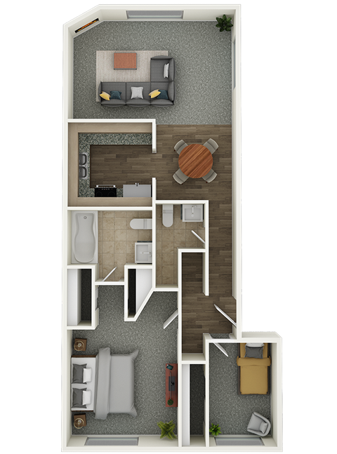 Floor plan of Capitol Crossing Apartment at Capitol Crossing, Olympia, WA 98501